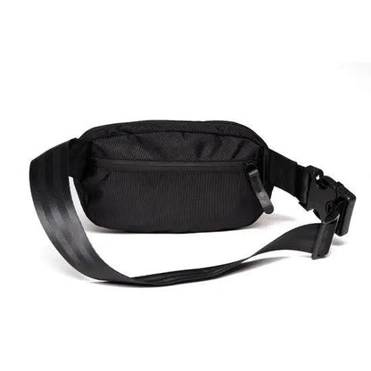 Black Recycled Rubber Sling Bag, Handmade By Ecowings