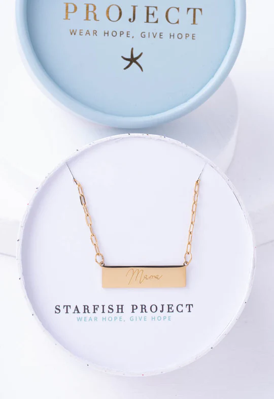 Mama Gold Bar Halskette Starfish Project, Inc