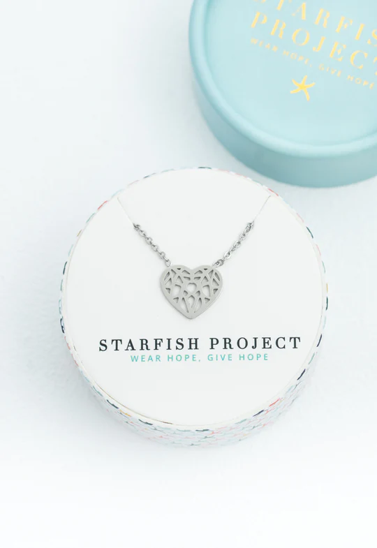 Ling Silver Heart Halskette Starfish Project, Inc